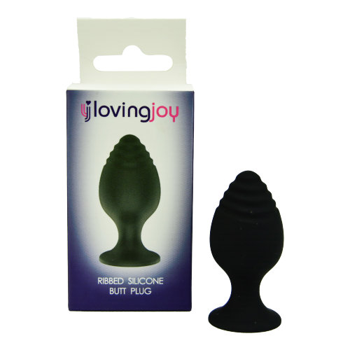 n11554-loving-joy-ribbed-tip-small-silicone-butt-plug-pkg-3