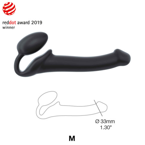 n11733-strap-on-me-semi-realistic-bendable-strap-on-black-medium-2