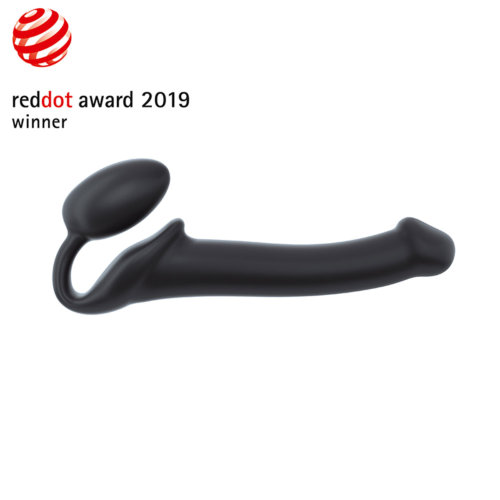 n11733-strap-on-me-semi-realistic-bendable-strap-on-black-medium